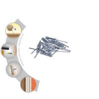 TOX Sockelleistenstifte Home Base 1,4x25 mm verzinkt VPE 100