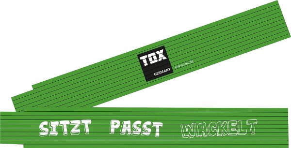 TOX Meterstab 2 Meter "SITZT PASST WACKELT"