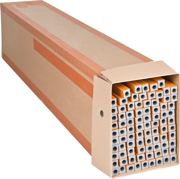 Isolierschlauch exzentrisch 22 x 9mm, Länge: 2m, 110 Meter PE-XT mit Schutzhaut orange