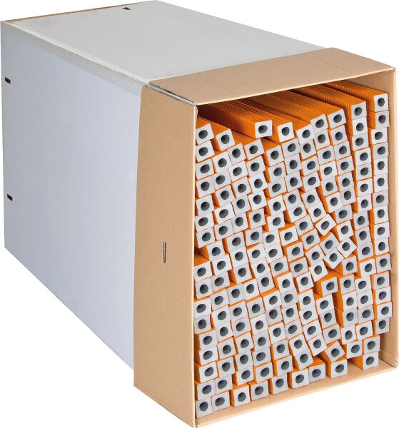 Isolierschlauch exzentrisch 18 x 9mm, Länge: 1m, 150 Meter PE-XT mit Schutzhaut orange