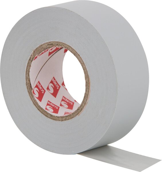 Weich-PVC-Klebeband hellgrau, 25 mm x 25 m
