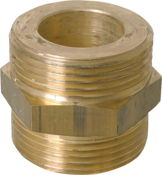 Doppelnippel DN 15 (1/2") für DN 12 Solarwellrohr