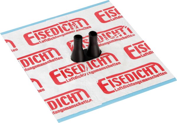 Doppelleitungsmanschette DD3 für 2 Kabel 8-12mm Tyvek Klebekragen