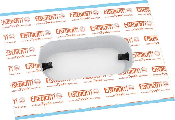 Steckdosenmanschette Luftdicht 3-fach, Tyvek Klebekragen