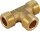 Gewindefitting messing T-Stück AG flachdichtend DN20(3/4) x DN15(1/2") x DN15(1/2")