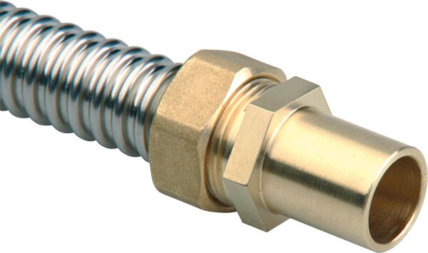 Anschluss mit Rohrstutzen G 1"x22