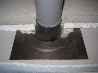 Leitungsmanschette GD23 42-55 mm Alu-Butyl Klebekragen