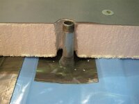 Leitungsmanschette RGD50 50-65 mm Alu-Butyl Klebekragen