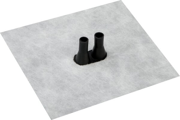 Doppelleitungsmanschette DD3 2 x 4-8 mm Vlies-Butyl Klebekragen