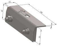 Blechfalzklemme für Blechfalz- montageset - einzeln