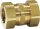 Quick Fix Pro - Verschraubung DN16 x DN16 Kupplung, Steck- fitting, Messing