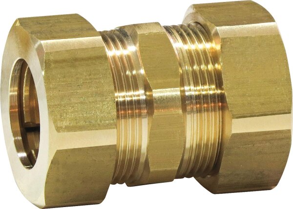 Quick Fix Pro - Verschraubung DN25 x DN25 Kupplung, Steck- fitting, Messing