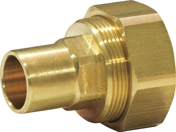 Quick Fix Pro - Verschraubung DN16 x 22mm Stutzen, Steck- fitting, Messing