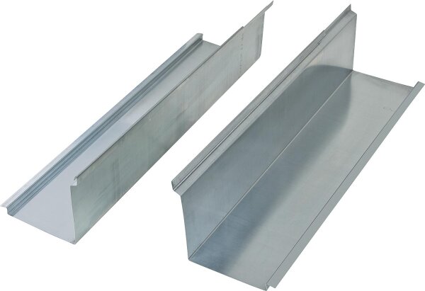 Verlängerung seitlich für Kamin- einfassung Titanzink,50cm gesamt, VPE=2Stück, Nutzungsfläche 40cm