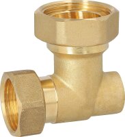 Eckverschraubung DN32 (1 1/4")ÜWM zu DN25...