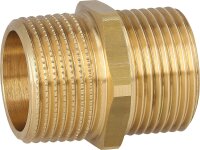 Doppelnippel DN25 (1")AG konisch-flachdichtend