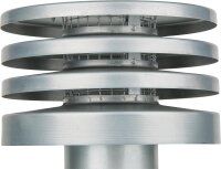 Lamellenhaube NW 100 mit Schutzgitter verzinkt