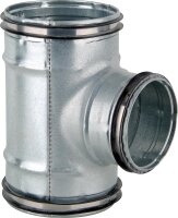 Abzweig reduziert NW160 x NW80 x NW160 verzinkt, mit...