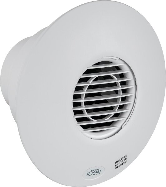 Kleinraum-Ventilator Icon 30 (V=118m³/h), 230V NW 100, weiß