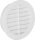 Lüftungsgitter rund mit Fliegendraht, Kunststoff 100 mm, weiß