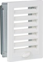 Lüftungsgitter mit Einbaurahmen, verstellbar 100 mm...