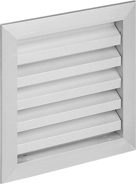 Wetterschutzgitter Alu Einbaumaß: 395 x 395mm mit Fliegendraht und Einbaurahmen