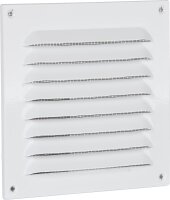 Wetterschutzgitter,Alu weiß 300x300 mm mit...