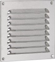 Wetterschutzgitter, Edelstahl 400x400 mm mit...