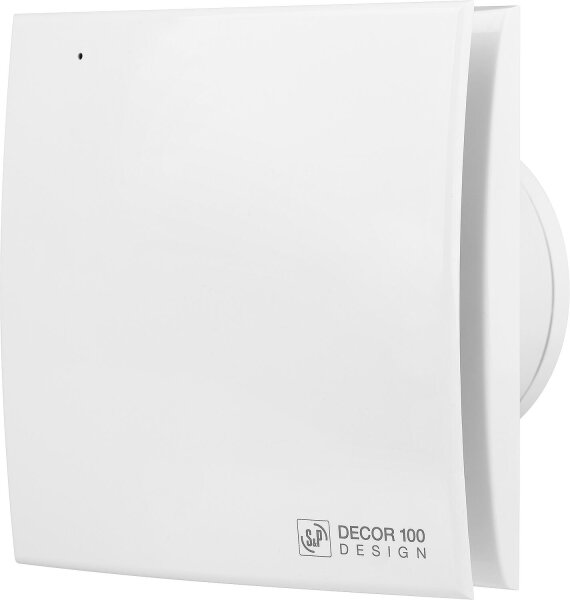 Kleinraumventilator DECOR-100 CHZ DESIGN, Nachlauf, Feuchtesensor