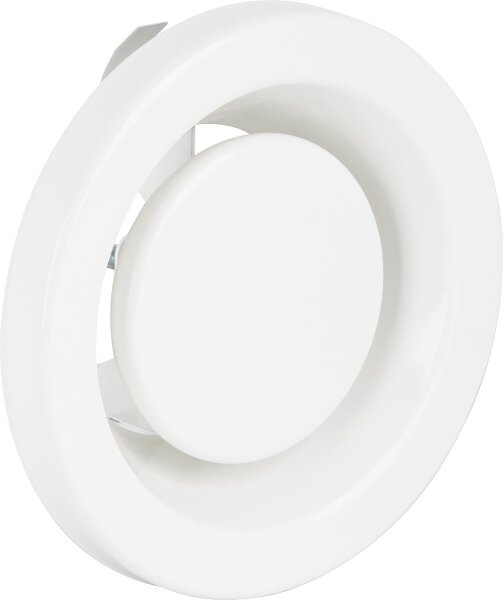 Abluftelement AEE 100 Weiß RAL 9010, Anschluss-Ø 100 mm, Außen-Ø 135 mm