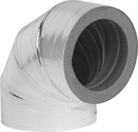 Dämmbogen 90°, DN150 mit Alubeschichtung, 20mm...