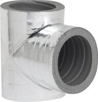 Dämmabzweig 90°, DN125 mit Alubeschichtung, 20mm...