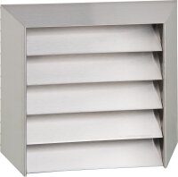 Außengitter mit Lamellen, V2A Anschluss Ø...