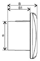 Kleinraum-Ventilator Silent-100 CZ-12V, Schutzart IP 57