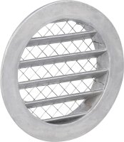 Wetterschutzgitter rund. Aluminium DN 100