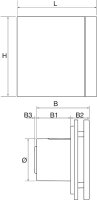 S+P Kleinraumventilator SILENT - 100 DESIGN CZ