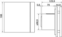 S+P Kleinraumventilator SILENT - 100 DESIGN CZ