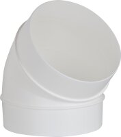 Rundrohrbogen DN 100, 45° weiß