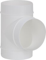 T-Stück DN 100 weiß