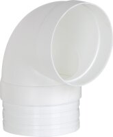 Umlenkstück mit Stutzen DN 125 rund, weiß