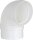 Umlenkstück mit Stutzen DN 125 rund, weiß