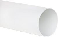 Rundrohr DN 150, 1m weiß mit Muffe