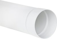 Rundrohr DN 150, 1m weiß mit Muffe