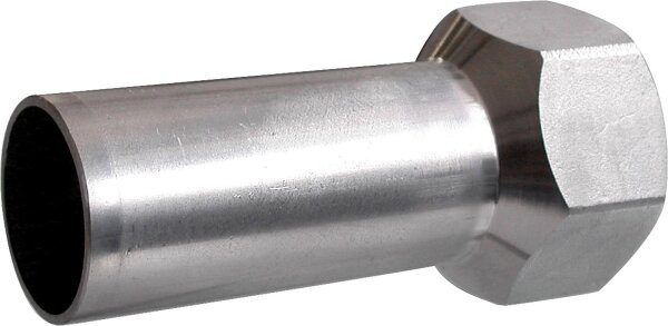 Absatzmuffe mit IG Edelstahl 18mm x DN 20 (3/4")