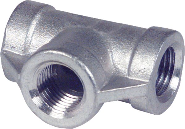 T-Stück V4A  1 1/4" EF 130 IG/IG