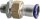 Edelstahl Pressfitting M-Kontur Durchgangsverschraubung, (i/AG), 18 mm x 3/4"