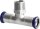 Edelstahl Pressfitting M-Kontur T-Stück mit AG 54-DN25(1")-54mm