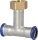 Edelstahl-Pressfitting M-Kontur T-Stück mit Überwurfmutter, 28 - DN32 (1 1/4") - 28mm