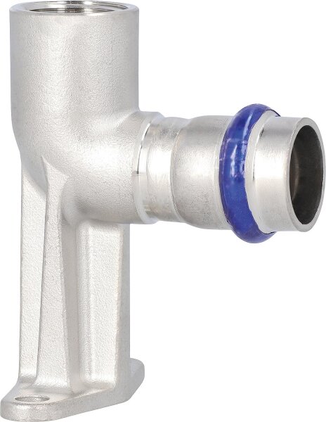 Edelstahl-Pressfitting V-Kontur Deckenwinkel IG 18mm xDN15(1/2") L:75mm