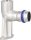 Edelstahl-Pressfitting V-Kontur Deckenwinkel IG 22mm xDN20(3/4") L:79mm